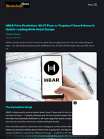 HBAR Price Prediction: $0.07 Floor or Trapdoor? Smart Money Is Quietly Loading While Retail Dumps - Blockchain.News