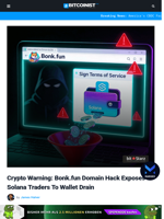 Crypto Warning: Bonk.fun Domain Hack Exposes Solana Traders
To Wallet Drain