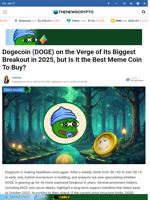 Dogecoin (DOGE) on the Verge of Its Biggest Breakout in 2025, but Is It the Best Meme Coin To Buy?