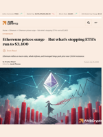 Ethereum prices surge – But what’s stopping ETH's run to $3,400 - AMBCrypto