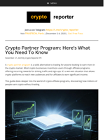 Crypto Partner Program: Here's What You Need To Know