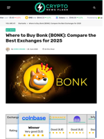 Where to Buy Bonk (BONK): Compare the Best Exchanges for 2025