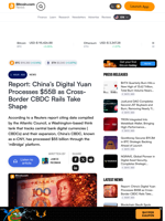 Report: China’s Digital Yuan Processes $55B as Cross-Border CBDC Rails Take Shape – Bitcoin News