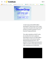 Trader Who Made $192M Shorting the Crypto Crash is Betting Against Bitcoin Again