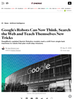 Google's Robots Can Now Think, Search the Web and Teach Themselves New Tricks - Decrypt