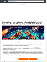 Ethena (ENA) Price Prediction: Ethena Bulls Defend $0.55 Support as Breakout Setup Targets $0.65–$0.80 Rally Zone - Brave New Coin
