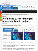 A16z leads $25M funding for Miden blockchain project - The Crypto News Wire