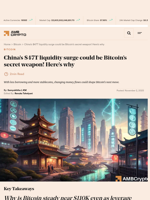 China’s $47T liquidity surge could be Bitcoin’s secret weapon! Here's why - AMBCrypto