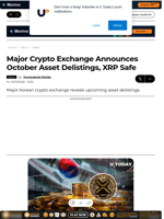 Major Crypto Exchange Announces October Asset Delistings, XRP Safe - U.Today