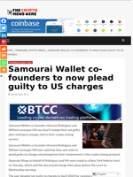 Samourai Wallet co-founders to now plead guilty to US charges - The Crypto News Wire