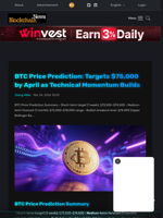 BTC Price Prediction: Targets $75,000 by April as Technical Momentum Builds - Blockchain.News