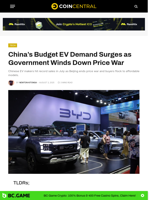China’s Budget EV Demand Surges as Government Winds Down Price War - CoinCentral