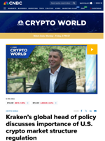 Kraken's global head of policy discusses importance of U.S. crypto market structure regulation