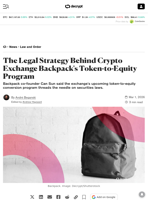 The Legal Strategy Behind Crypto Exchange Backpack's Token-to-Equity Program - Decrypt