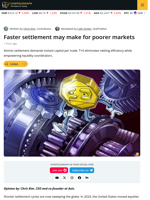 Faster Settlement May Make For Poorer Markets
