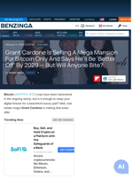 Grant Cardone Is Selling A Mega Mansion For Bitcoin Only And Says He'll Be 'Better Off' By 2029 — But Will Anyone Bite? - Grayscale Bitcoin Mini Trust (BTC) (ARCA:BTC) - Benzinga