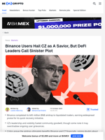 Crypto God Or Evil Villain – Market Reacts To Binance Airdrop