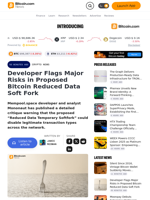 Developer Flags Major Risks in Proposed Bitcoin Reduced Data Soft Fork – Crypto News Bitcoin News