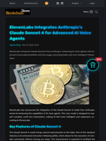 ElevenLabs Integrates Anthropic's Claude Sonnet 4 for Advanced AI Voice Agents - Blockchain.News