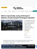 NSA is reportedly using Anthropic’s Mythos model despite Pentagon blacklist
