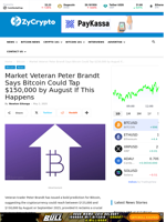 Market Veteran Peter Brandt Says Bitcoin Could Tap $150,000 by August If This Happens ⋆ ZyCrypto