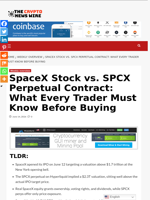 SpaceX Stock vs. SPCX Perpetual Contract: What Every Trader Must Know Before Buying - The Crypto News Wire