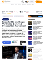 Report: DOJ and Roger Ver Strike Deferred-Prosecution Agreement – Bitcoin News