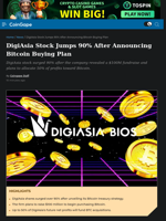 DigiAsia Stock Jumps 90% After Announcing Bitcoin Buying Plan