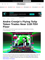 Andre Cronje’s Flying Tulip Token Trades Near $1B FDV Floor  - 