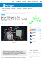 Layer‑2 Networks Are Reshaping The Crypto Market