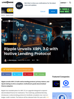 Ripple Unveils XRPL 3.0 with Native Lending Protocol | Live Bitcoin News