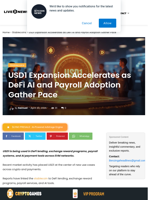 USD1 Expands Across DeFi, Payroll, and AI Tools