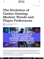 The Evolution of Casino Gaming: Modern Trends and Player Preferences – CryptoNinjas