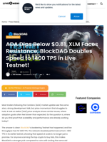 ADA Dips Below $0.81, XLM Faces Resistance, BlockDAG Doubles Speed to 1400 TPS in Live Testnet! | Live Bitcoin News