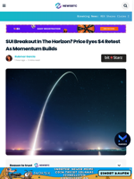 SUI Breakout Coming? Price Eyes $4 Retest As Momentum Builds