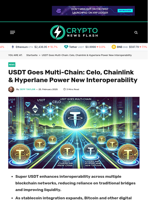 USDT Goes Multi-Chain: Celo, Chainlink & Hyperlane Power New Interoperability