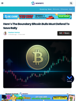Here's The Boundary Bitcoin Bulls Must Defend To Save Rally
