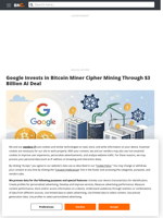 Google Invests in Bitcoin Miner Cipher Mining Through $3 Billion AI Deal - Brave New Coin