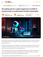 AI trading bot for crypto beginners in 2026: A smarter way to understand market automation - AMBCrypto