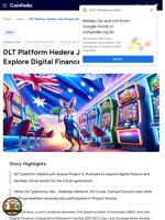 DLT Platform Hedera Joins Project Acacia to Explore Digital Finance in Australia