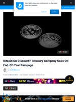 Bitcoin On Discount? Treasury Company Goes On End-Of-Year
Rampage