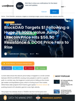 BlockDAG Targets $1 Following a Huge 79,900% Value Jump! Litecoin Price Hits $56.50 Resistance & DOGE Price Fails to Rise | Live Bitcoin News