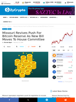 Missouri Revives Push For Bitcoin Reserve As New Bill Moves To House Committee ⋆ ZyCrypto