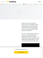 Canton Network Activity Surges as Exchanges Join Validators: Copper Research