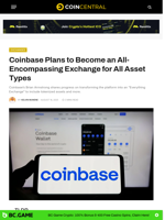 Coinbase Plans to Become an All-Encompassing Exchange for All Asset Types