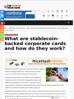 What are stablecoin-backed corporate cards and how do they work? - The Crypto News Wire