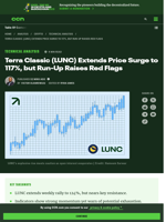 Can LUNC Crypto Price Sustain This Wild 124% Run?