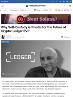 Why Self-Custody is Pivotal for the Future of Crypto: Ledger EVP