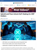 Uphold and Flare Unlock DeFi Staking for XRP Holders