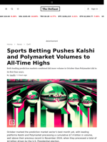 Sports Betting Pushes Kalshi and Polymarket Volumes to All-Time Highs  - 